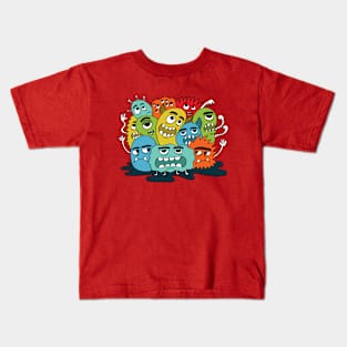 grumpy monsters Kids T-Shirt